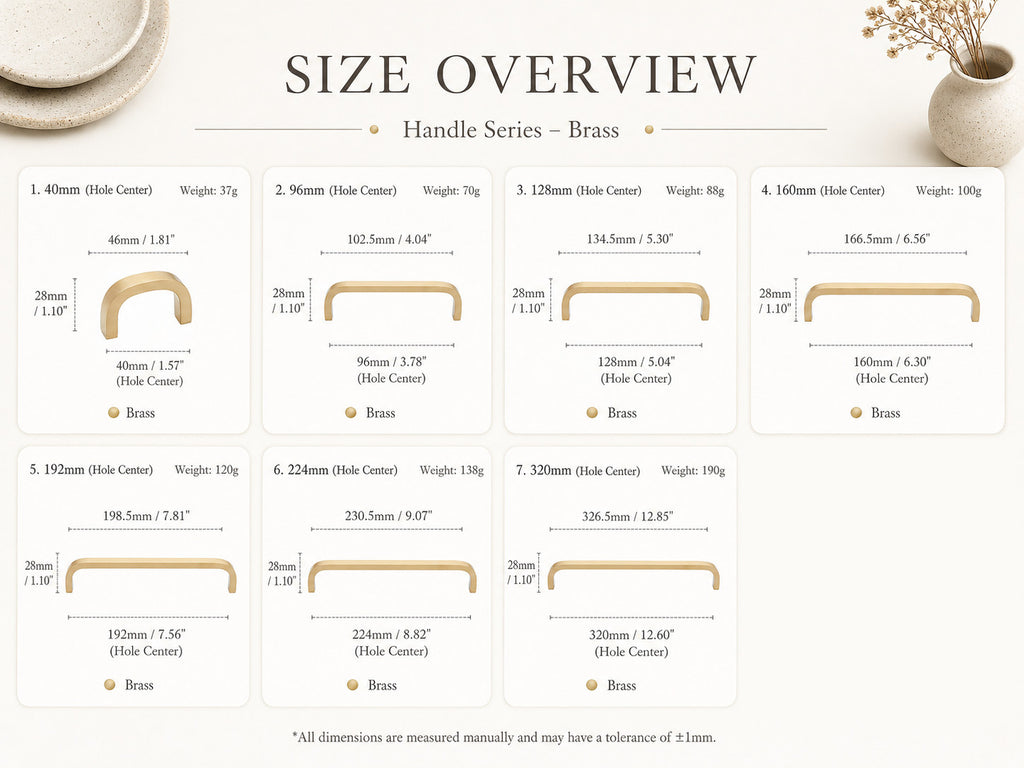 Modern U-Shaped Cabinet Handles