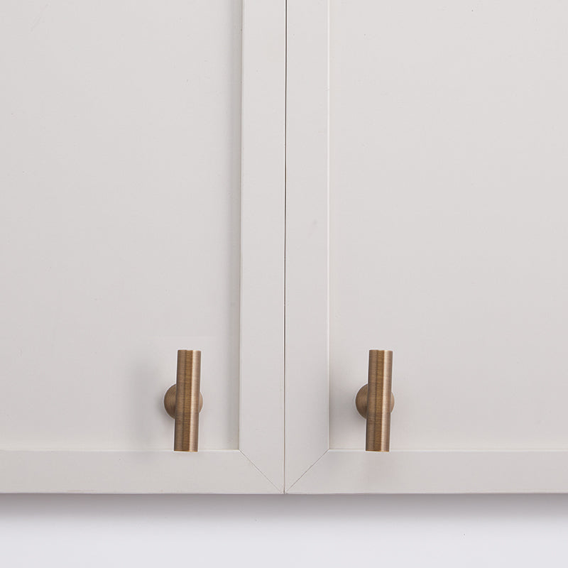 Brass Cabinet Handles with Ball Supports & Matching Knobs