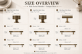 Brass Cabinet Handles with Fluted Ends