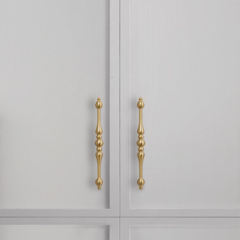 Beaded Brass Cabinet Handles & Ball Knobs