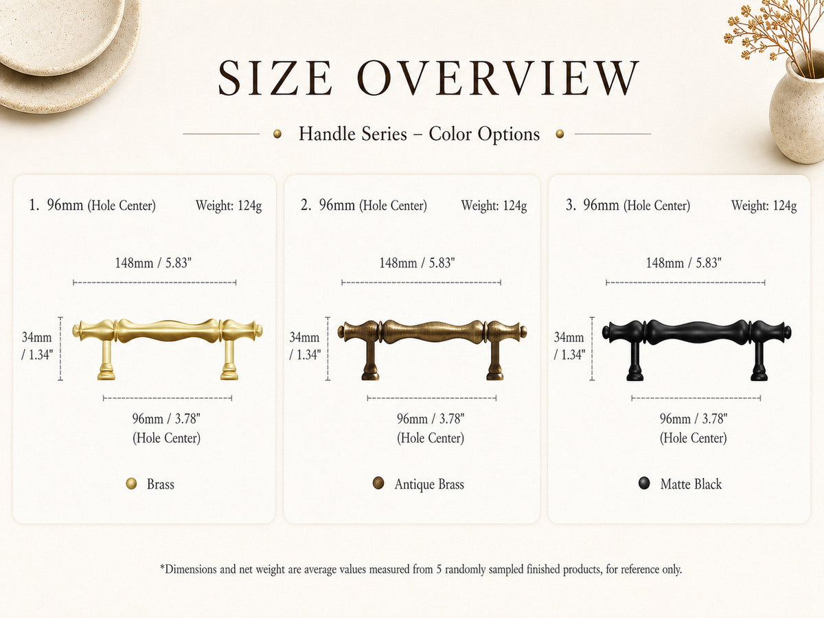 Vintage Brass Cabinet Handles & Knobs