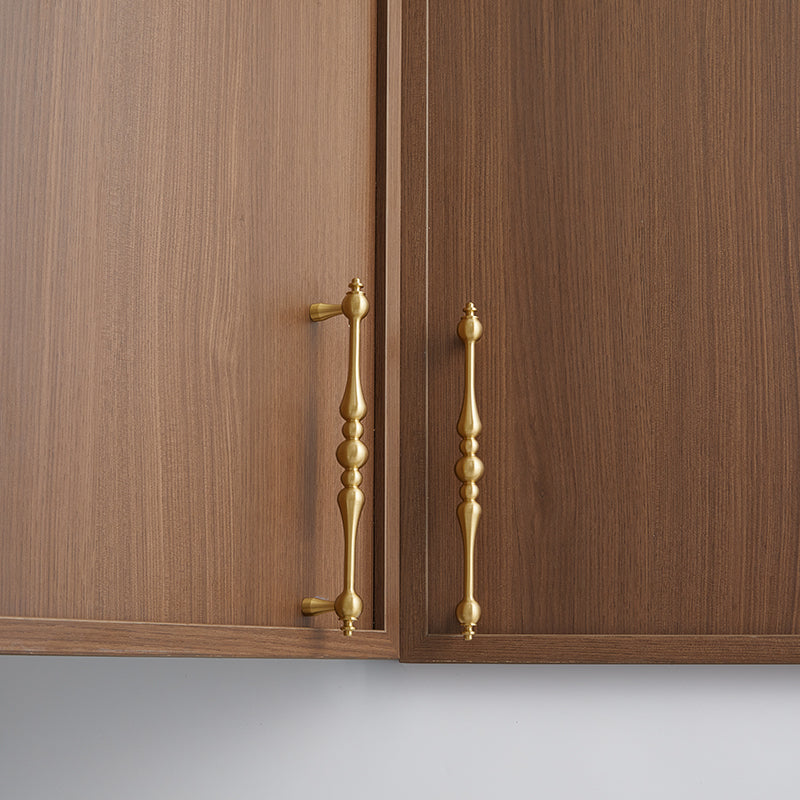 Beaded Brass Cabinet Handles & Ball Knobs