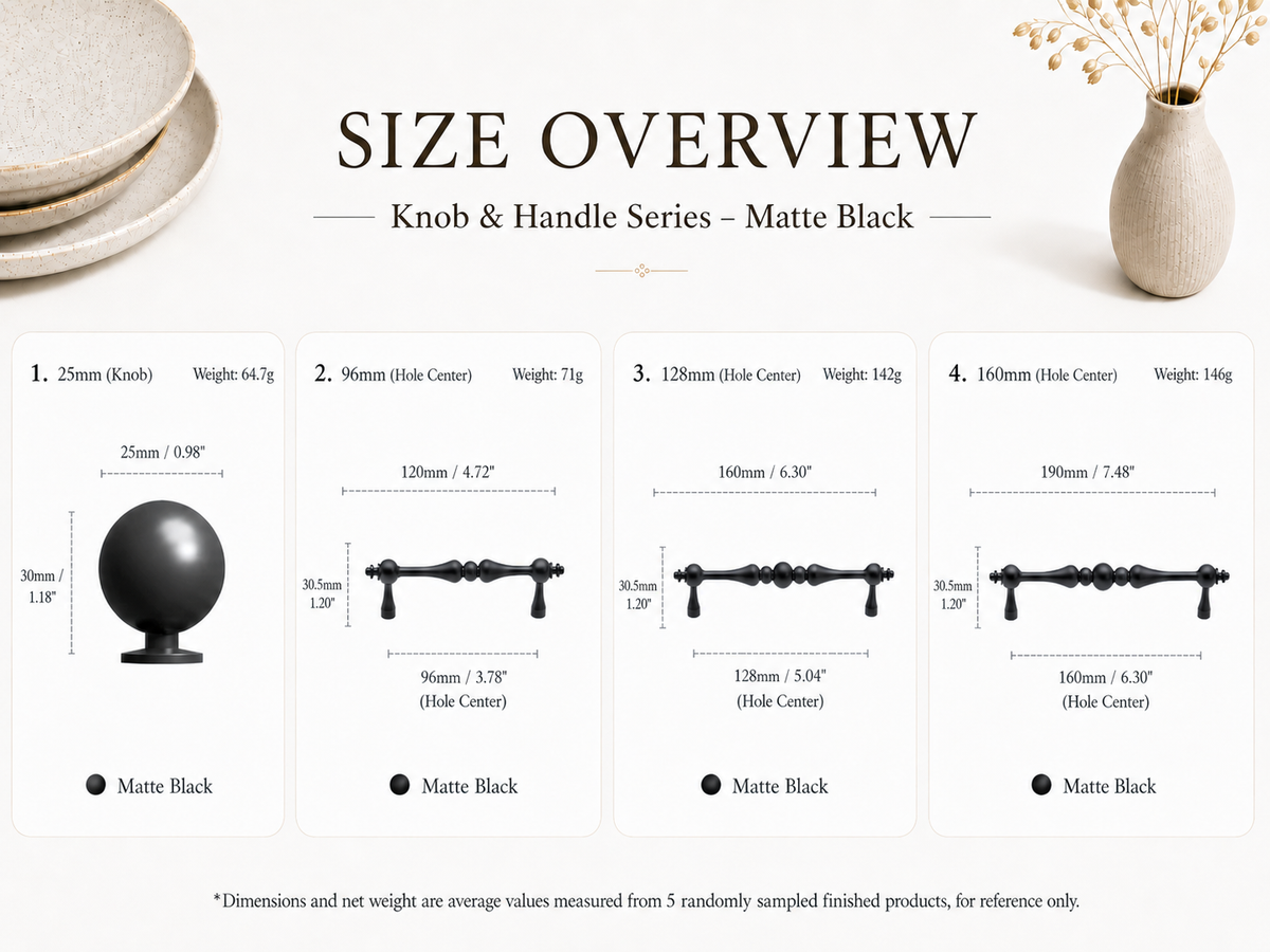 Beaded Brass Cabinet Handles & Ball Knobs