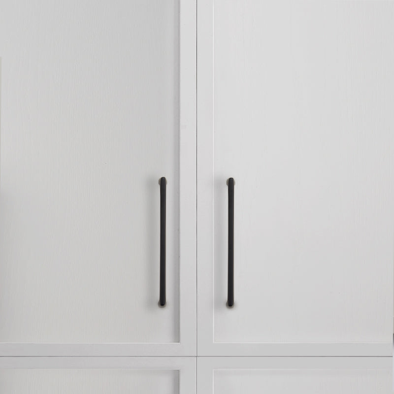 Rectangular Brass Cabinet Handles with Rounded Corners