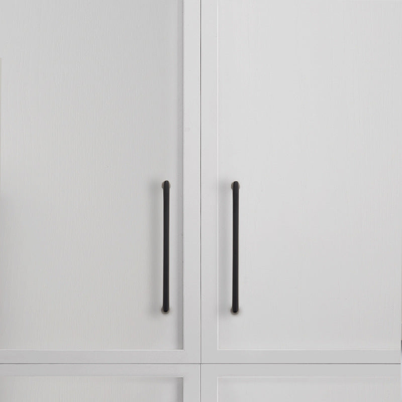 Rectangular Brass Cabinet Handles with Rounded Corners
