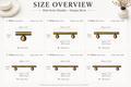 Brass Cabinet Handles with Ball Supports & Matching Knobs