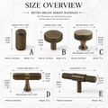 Knurled Brass Cabinet Handles & Matching Knobs