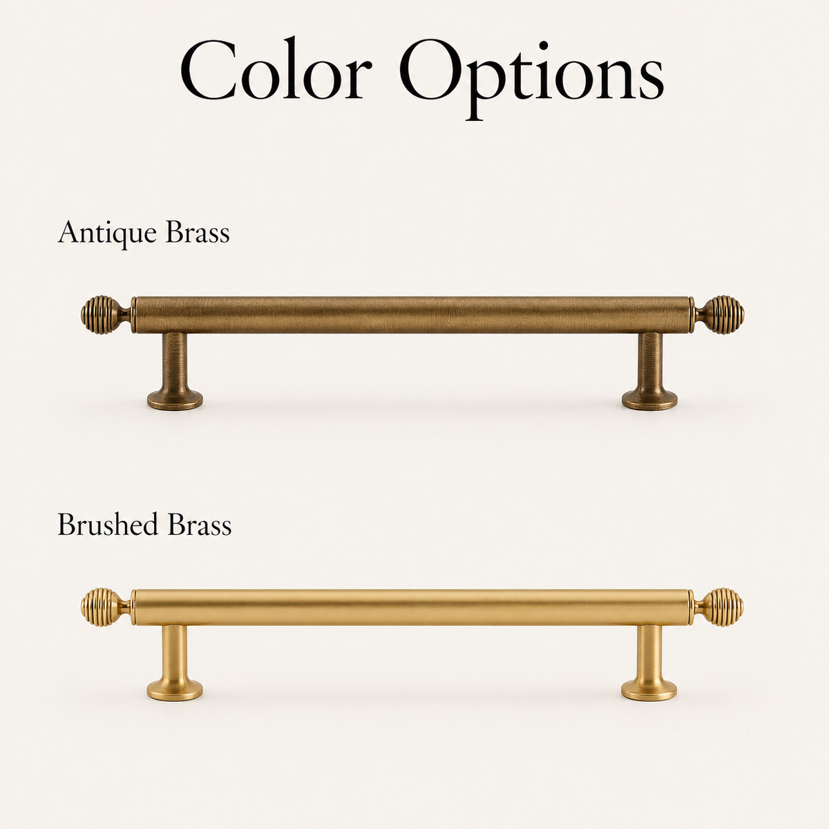 Brass Cabinet Handles & Beehive Knobs