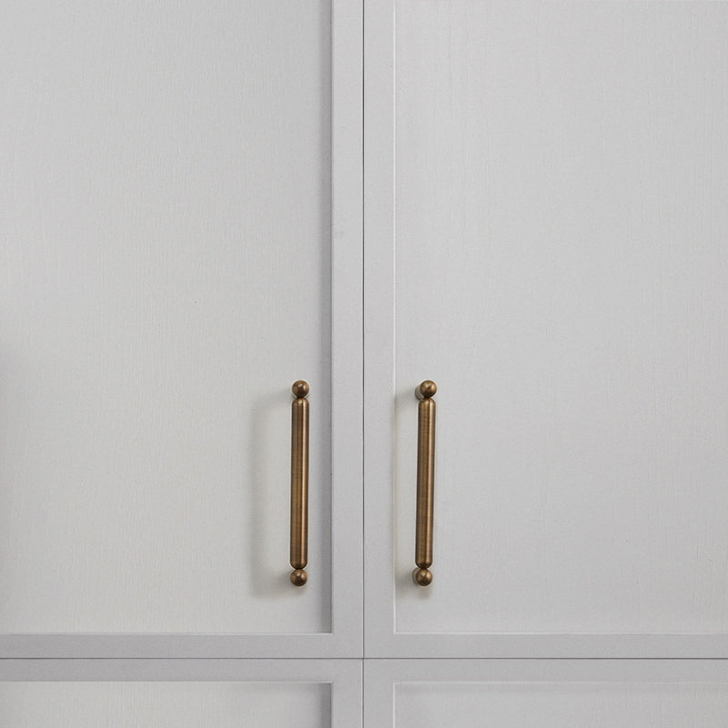 Rounded Brass Cabinet Handles