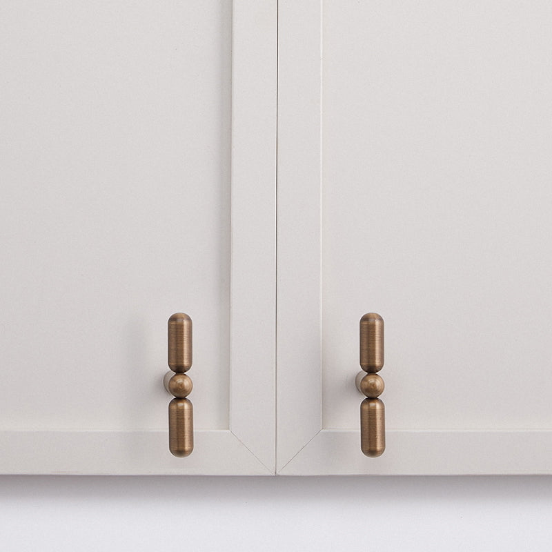 Rounded Brass Cabinet Handles