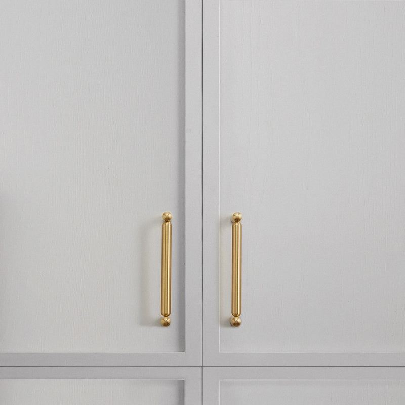 Rounded Brass Cabinet Handles