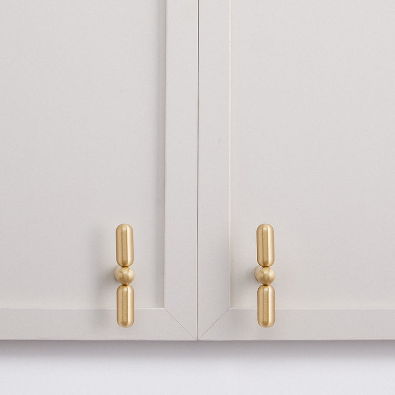 Rounded Brass Cabinet Handles