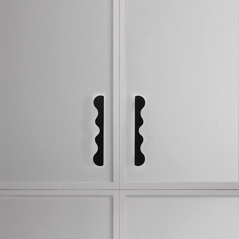 Scalloped Brass Cabinet Handles – Wavy Drawer Pulls