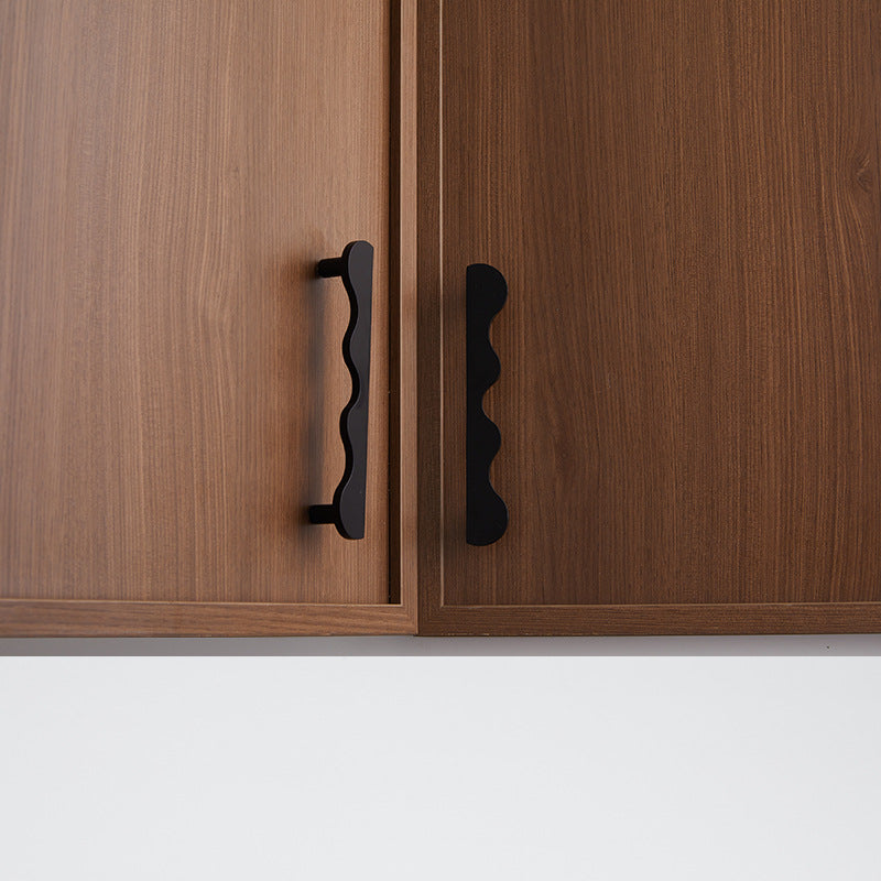 Scalloped Brass Cabinet Handles – Wavy Drawer Pulls