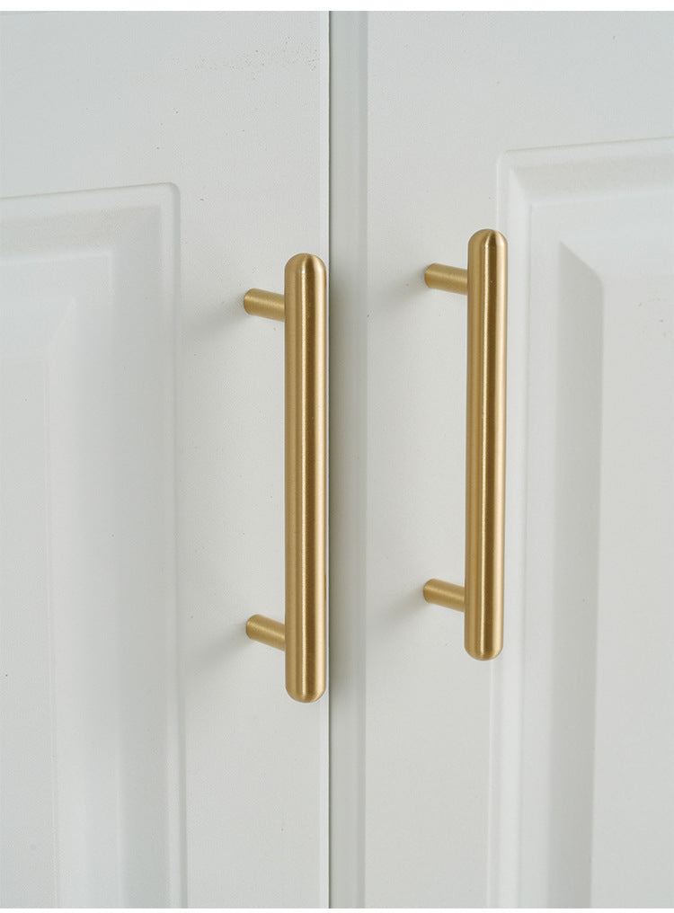 Rounded Brass Cabinet Handles & T-Bar Knobs