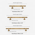 Ornate Brass Cabinet Handles with Bud Finials