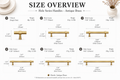 Brass Cabinet Handles & T-Bar Knobs with Collar Details